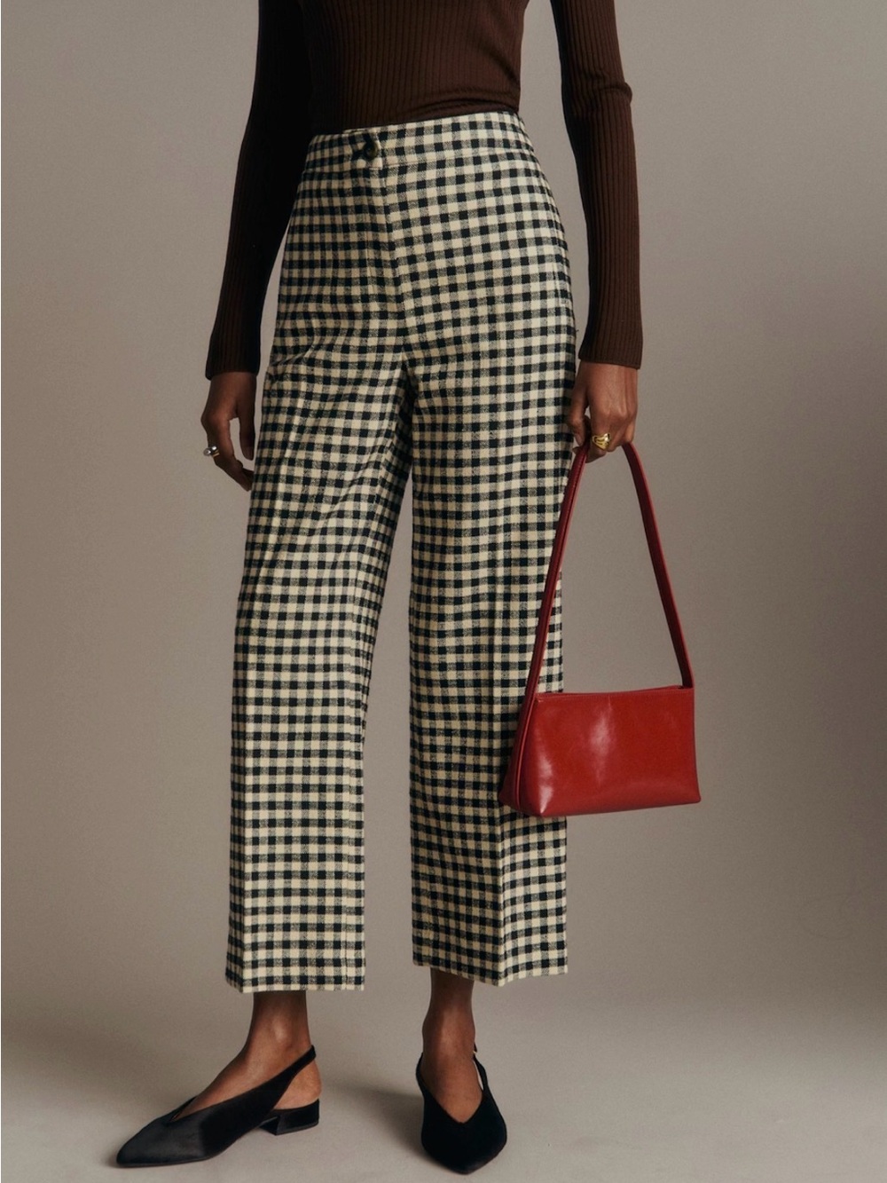 Sézane Martin Cropped Trousers NWT - Picture 2 of 10